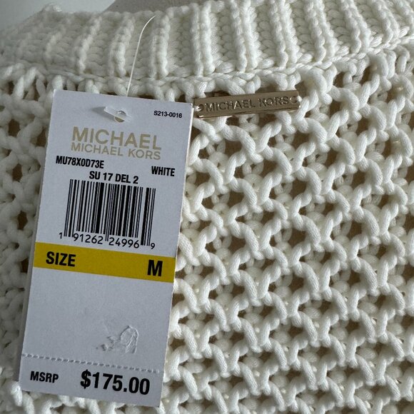 Michael Kors Fringe Trim Knit Dress, New, Size M - Picture 5 of 17